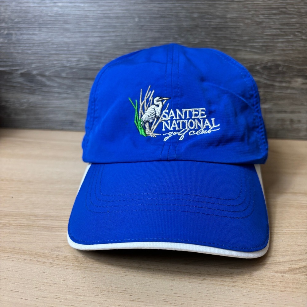 Santee National Golf Course‎ Hat Cap Strap Back Blue Golfing Nike Performance